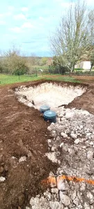 terrassement creation fosse septique et zone epandage