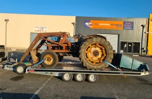 transport d un tracteur